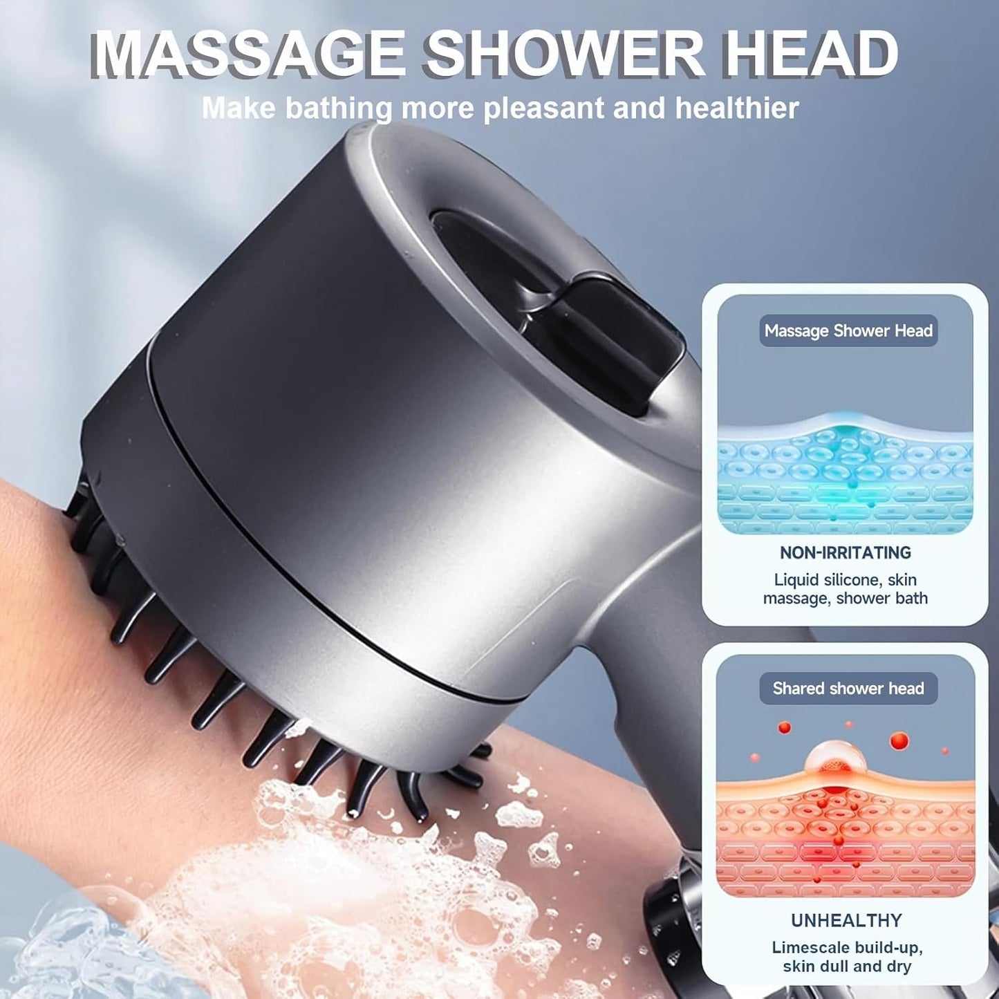 AeroSteam™ shower head filter